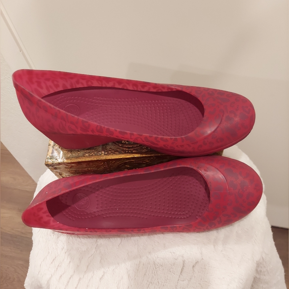 Crocs wedges shoes size  w 8 - Picture 2 of 7